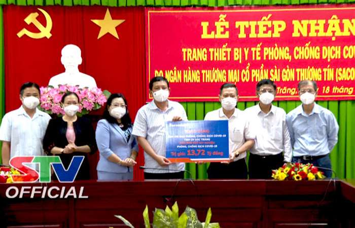 Sóc Trăng tiếp nhận kit test nhanh COVID-19 do Ngân hàng TMCP Sài Gòn Thương tín tài trợ